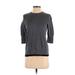 Simply Vera Vera Wang Pullover Sweater: Gray Color Block Tops - Women's Size P