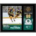 David Pastrnak Boston Bruins 2023 Winter Classic 12" x 15" Sublimated Plaque with Game-Used Ice - Limited Edition of 500