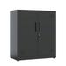 Seizeen Metal Storage Cabinet for Tool Garage Home Improvement Storage Cabinet with Doors and Shelves Adjustable Black