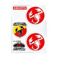 Adesivi 4r Ufficiali Abarth 1 Scudetto 2 Scorpioni