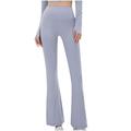 BLVB High Waisted Bootcut Yoga Pants for Womens Stretch Flare Workout Leggings Bell Bottom Trousers