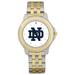 Unisex Silver/Gold Notre Dame Fighting Irish Two-Tone Team Logo Wristwatch