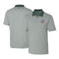 Men's Cutter & Buck Hunter Green Arnold Palmer Invitational Big Tall Forge Tonal Stripe Stretch Polo