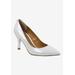 Wide Width Women's Kanan Pump by J. Renee in White (Size 11 W)