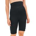 Plus Size Women's Mesh Accent High Waist Bike Short by Woman Within in Black (Size 24)