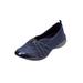 Plus Size Women's CV Sport Greer Slip On Sneaker by Comfortview in Navy (Size 10 1/2 W)