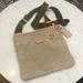 Coach Bags | Coach Signature Charlie Pattern Adjustable Crossbody Purse W/Leather Piping Vtg | Color: Tan/White | Size: Os