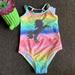 Jessica Simpson Swim | Jessica Simpson Little Girl Swimsuit Size 6 | Color: Green/Pink | Size: 6g