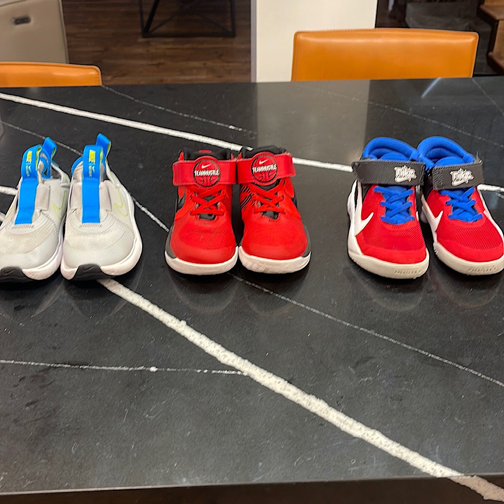 Nike Shoes | Boys Bundle Of Nike’s Sneakers. | Color: Gray/Red | Size: 12.5b