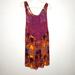 Free People Tops | Intimately Free People Swing Tank Or Dress With Lace | Color: Purple/Yellow | Size: M