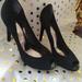 Coach Shoes | Coach Black Suede Stilettos 8.5 B | Color: Black | Size: 8.5