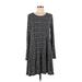 Old Navy Casual Dress - A-Line Scoop Neck Long sleeves: Black Dresses - Women's Size Medium