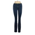 Gap Jeans - Mid/Reg Rise Skinny Leg Denim: Blue Bottoms - Women's Size 25 - Dark Wash