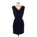 Gap Casual Dress - Sheath Cowl Neck Sleeveless: Blue Print Dresses - Women's Size 4