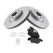 2012-2019 Volkswagen Beetle Front Brake Pad and Rotor Kit - TRQ BKA24264