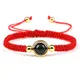 Bracelets tressés à la main en corde rouge pour femmes et hommes bijoux porte-bonheur d'amitié en