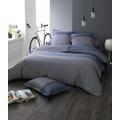 Housse de couette en satin de coton coton bleu foncé x