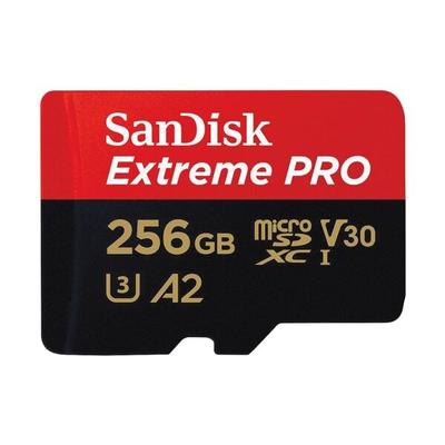 microSDXC-Speicherkarte mit Adapter »Extreme 256 GB«, SanDisk, 15x1x11 cm