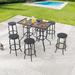 Patio Festival 6-Person Bar Height Dining Set