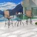 Patio Festival 2-Person Outdoor Bar Height Swivel Bistro Dining Set