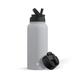 JoyJolt Vacuum Insulated Stainless Steel Water Bottle with Flip Lid & Sport Straw Lid - 32 oz - 32 oz