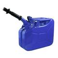 Wavian 3023 2.6 Gallon 9.8 Liter Steel Jerry Can with Spout Blue