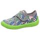 Hausschuh SUPERFIT "BILL WMS: Mittel" Gr. 31, grau (grau, fußball) Kinder Schuhe Hausschuhe