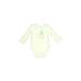 Carter's Long Sleeve Onesie: White Bottoms - Size 6 Month