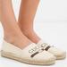 Gucci Shoes | New Gucci Women's White Logo Canvas Espadrille | Color: White | Size: 8.5