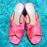 Jessica Simpson Shoes | Jessica Simpson Wedge Slip On Sandal Women's | Color: Pink | Size: 8