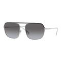 Burberry Accessories | Burberry Silver/Smoke Gradient Unisex Pilot Sunglasses B3117 | Color: Silver | Size: Os