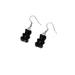 Urban Outfitters Jewelry | Black Gummy Bear Earrings | Color: Black/Silver | Size: Os