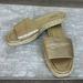 Michael Kors Shoes | Michael Kors- Gold Metallic Summer Slippers | Color: Gold | Size: 8