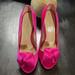 Kate Spade Shoes | Kate Spade Magenta Satin Heels | Color: Pink | Size: 5.5