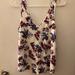 American Eagle Outfitters Tops | American Eagle Soft & Sexy Floral Tank Top | Color: Tan/White | Size: M