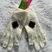 Kate Spade Accessories | Kate Spade, Woven Gloves W/Decal | Color: White | Size: Small