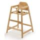 Stager UK, Stackable Baby High Chair, Restaurant Commercial Highchair, Durable Dining Feeding Chair with Steps, High Chairs for Babies and Toddlers, Restaurant Wood High Chair, (ser. 03)