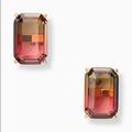 Kate Spade Jewelry | Kate Spade Geo Gem Stone Stud Earrings | Color: Green/Red | Size: Os