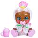 Cry Babies Kiss Me Daphne - 12" Baby Doll | Deluxe Blushing Cheeks Feature | Shimmery Changeable Outfit with Bonus Baby Bottle, for Girls and Kids 18M and up