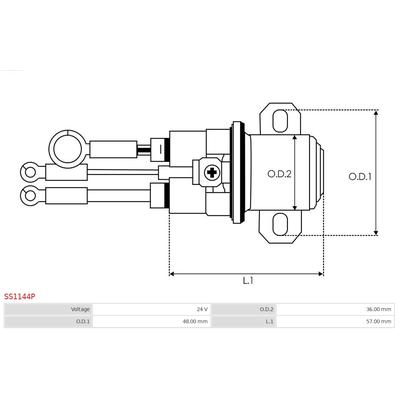 AS-PL Magnetschalter, Starter Universal 24V SS1144P Image