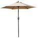 7.5 ft Outdoor Patio Umbrella for Inground Pool Balcony Backyard Khaki