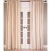 Pure Silk Dupioni Striped Curtain Panel, Lined and Interlined - Single Room Darkening Curtain Panel