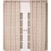 India's Heritage Burlap Print Grommet Curtain - Single Curtain Panel