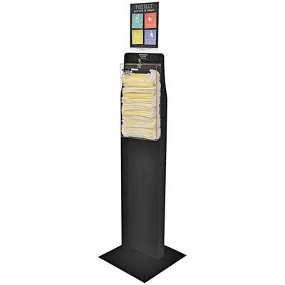 BOWMAN Dispensers Black Face Mask Bulk Dispenser with Vertical Sign Holder BD120-0000
