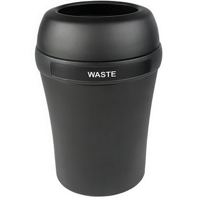 Busch Systems Infinite Elite 100906 37.5 Gallon LDPE Decorative Trash Can with "Waste" Label
