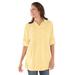 Plus Size Women's Pintucked Tunic Blouse by Woman Within in Banana (Size 2X)