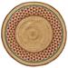 Brown 60 x 60 x 0.3 in Area Rug - Della Rug-Round-5 Ft Jute & Sisal Home Furnishings by Larry Traverso | 60 H x 60 W x 0.3 D in | Wayfair TR0703