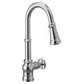 Moen Paterson Smart Faucet Touchless Pull-Down Sprayer Kitchen Faucet w/ Voice & Motion Control in Gray | 17 H x 9 D in | Wayfair S72003EV2C