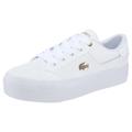 Sneaker LACOSTE "ZIANE PLATFORM 123 1 CFA" Gr. 40,5, weiß Schuhe Sneaker