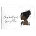 Stupell Industries You Got This Girl Portrait Wall Plaque Art By Alison Petrie in Black/Brown | 10 H x 15 W x 0.5 D in | Wayfair ar-431_wd_10x15